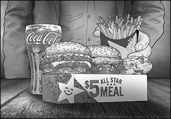 Robert Kalafut*'s Food storyboard art