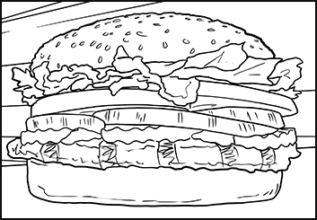 Robert Kalafut*'s Food storyboard art