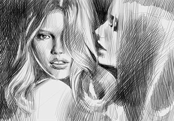 Ruben Sarkissian's Beauty / Fashion storyboard art