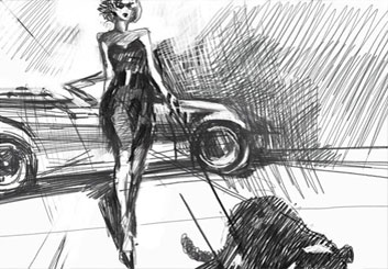 Ruben Sarkissian's Beauty / Fashion storyboard art