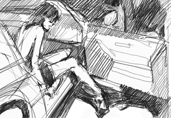 Ruben Sarkissian's Vehicles storyboard art