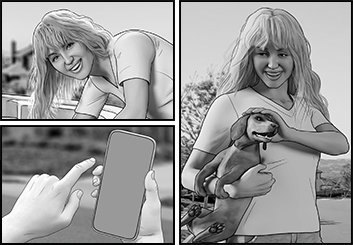 Micah Ganske's People - B&W Tone storyboard art