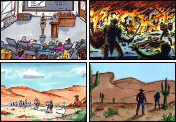 Tim Holtrop's Environments storyboard art