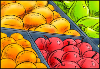 Tim Holtrop's Food storyboard art