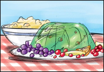 Tim Holtrop's Food storyboard art