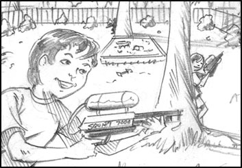 Tim Holtrop's Kids storyboard art