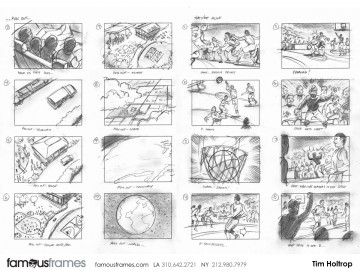 Tim Holtrop's Sports storyboard art