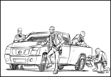 Tim Holtrop's Vehicles storyboard art