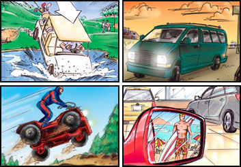 Tim Holtrop's Vehicles storyboard art