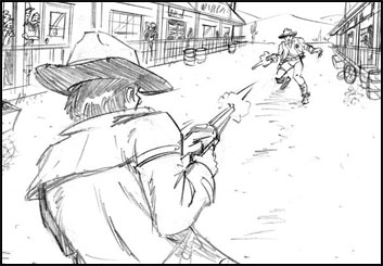 Tim Holtrop's Action storyboard art