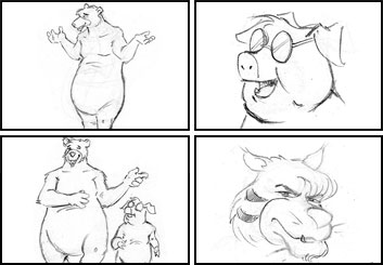 Tim Holtrop's Characters / Creatures storyboard art