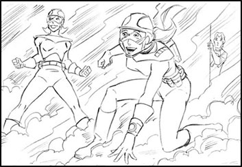 Tim Holtrop's Comic Book storyboard art