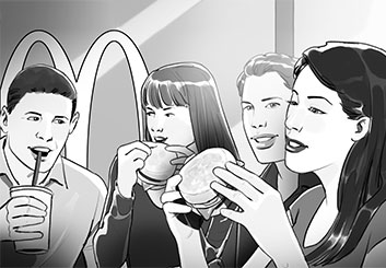 Victor Gatmaitan's People - B&W Tone storyboard art