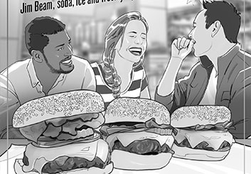 Victor Gatmaitan's Food storyboard art