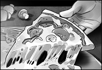 Victor Gatmaitan's Food storyboard art