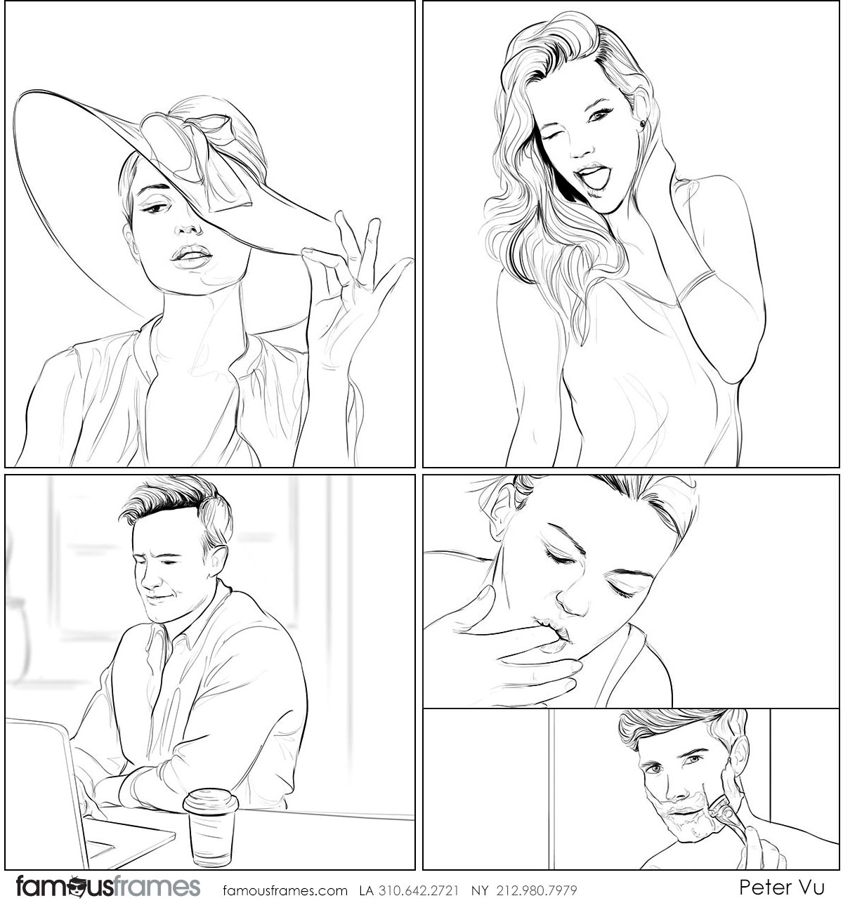 Peter Vu's People - B&W Line storyboard art (Image #1447_114_1520990021)