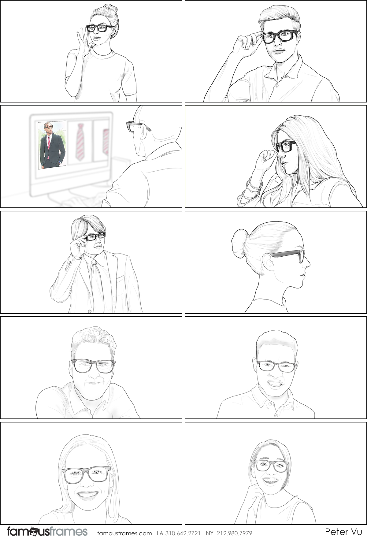 Peter Vu's People - B&W Line storyboard art (Image #1447_114_1616637238)