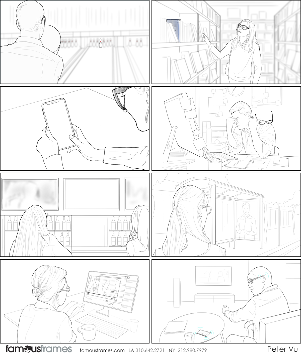 Peter Vu's People - B&W Line storyboard art (Image #1447_114_1616637270)