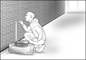 Peter Vu's People - B&W Line storyboard art