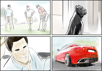 Peter Vu's People - Color  storyboard art