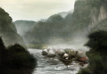 Peter Vu's Environments storyboard art