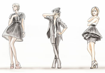 Peter Vu's Beauty / Fashion storyboard art