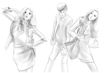 Peter Vu's Beauty / Fashion storyboard art