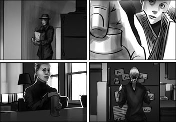 Wes Louie's Shootingboards storyboard art