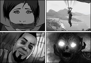 Wes Louie's Shootingboards storyboard art