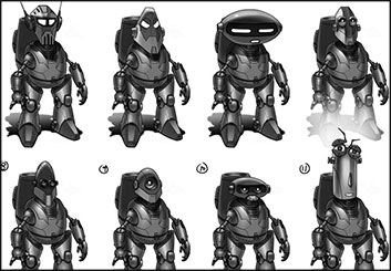 Wes Louie's Characters / Creatures storyboard art