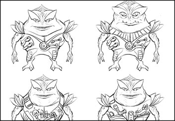 Wes Louie's Characters / Creatures storyboard art