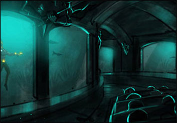 Wes Louie's Concept Environments storyboard art