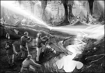 Wes Louie's Environments storyboard art