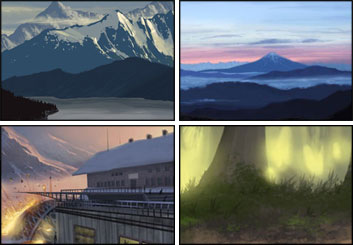 Wes Louie's Environments storyboard art