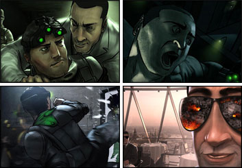 Wes Louie's Video Games storyboard art