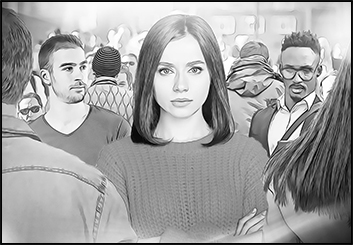 Neil Duerden's People - B&W Tone storyboard art