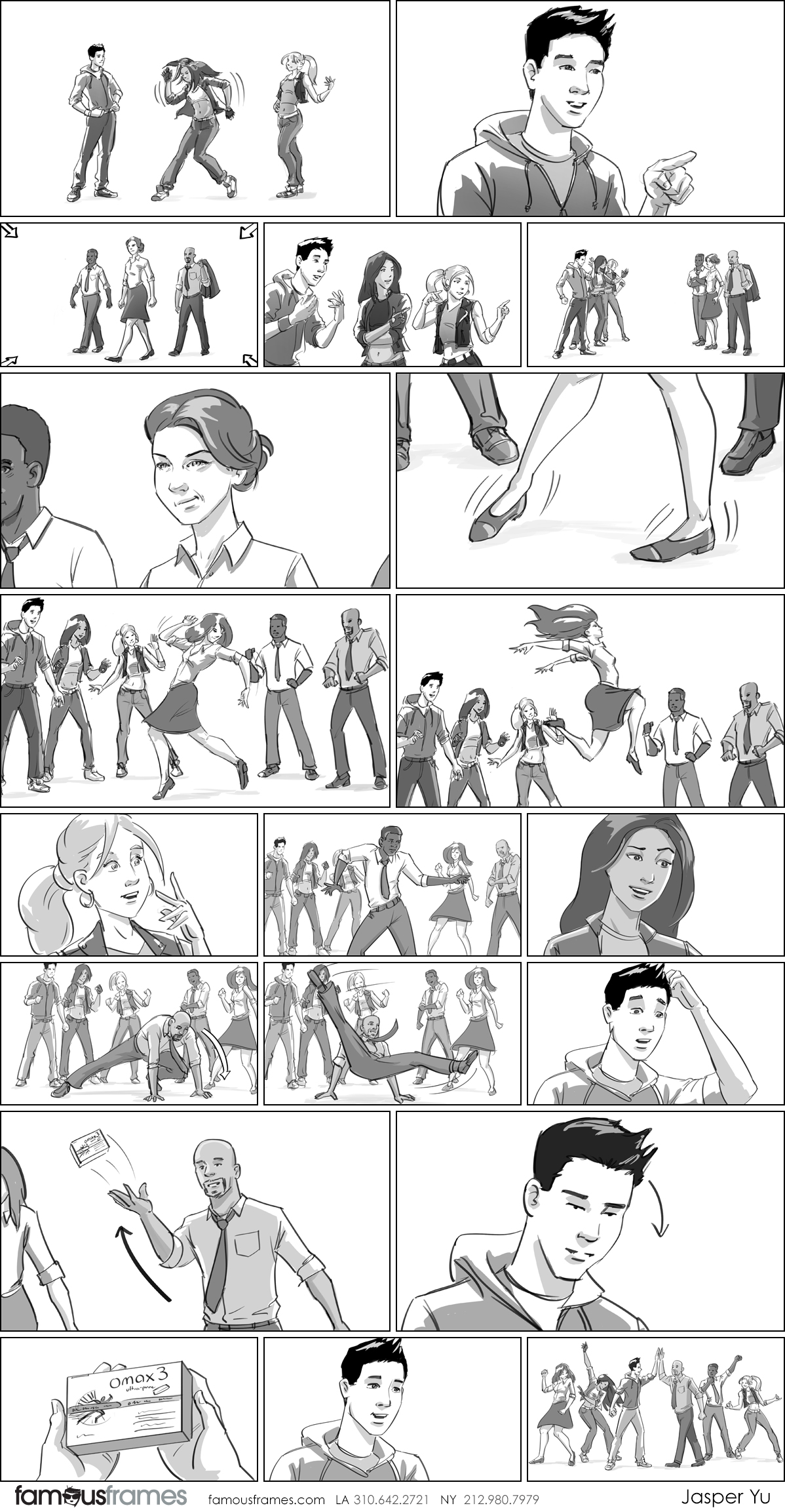 Jasper Yu's People - B&W Tone storyboard art (Image #15574_113_1566521426)