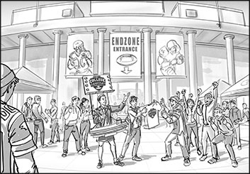 Jasper Yu's People - B&W Tone storyboard art