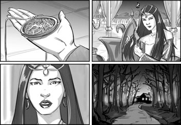 Jasper Yu's People - B&W Tone storyboard art