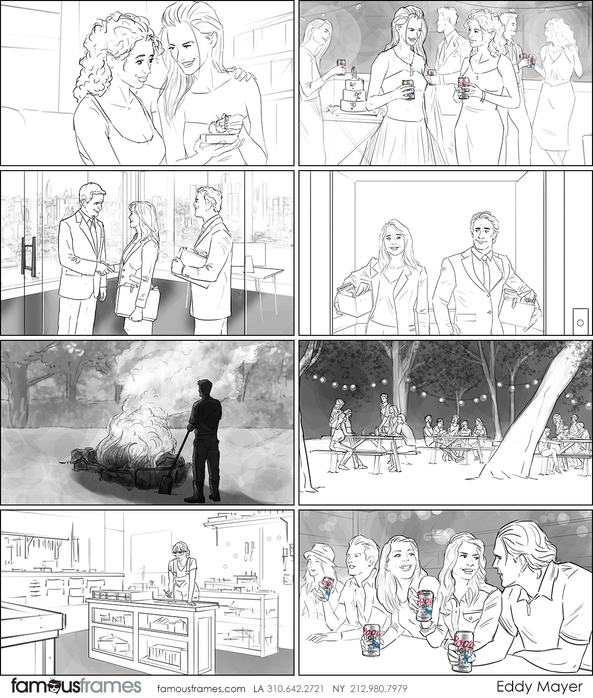 Eddy Mayer's People - B&W Line storyboard art (Image #156_114_1492639311)