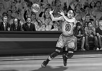 Eddy Mayer's Sports storyboard art