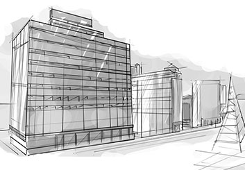 Eddy Mayer's Architectural storyboard art