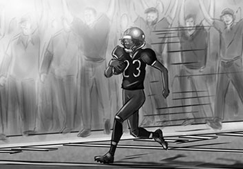 Eddy Mayer's Sports storyboard art