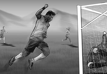 Eddy Mayer's Sports storyboard art