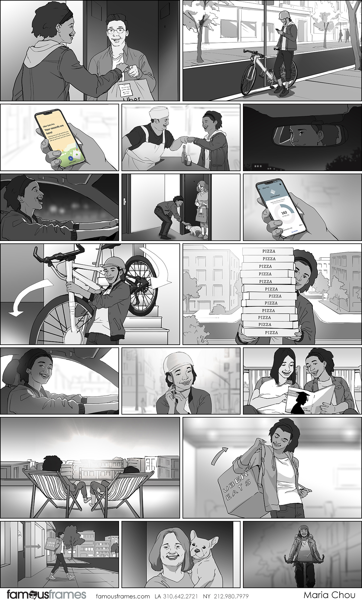 Maria Chou's People - B&W Tone storyboard art (Image #17461_113_1583862990)