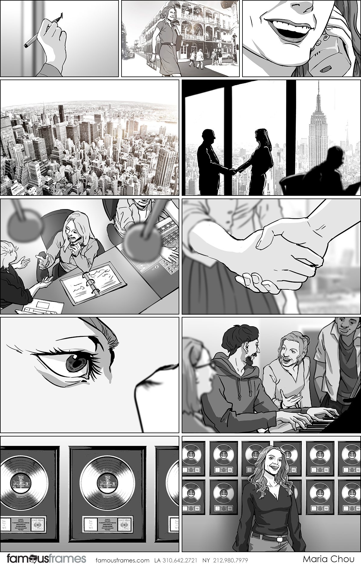 Maria Chou's People - B&W Tone storyboard art (Image #17461_113_1583863071)