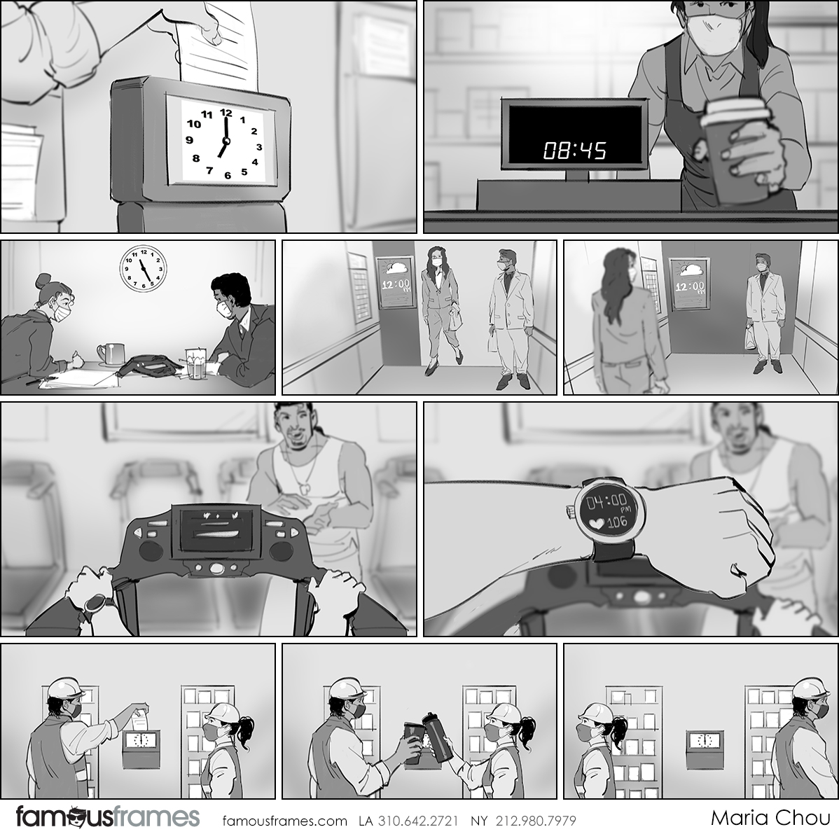 Maria Chou's People - B&W Tone storyboard art (Image #17461_113_1648760312)