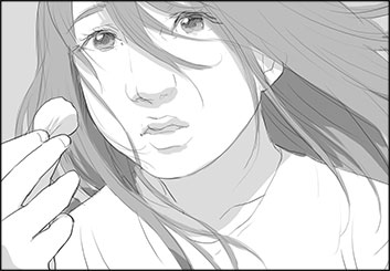 Maria Chou's People - B&W Tone storyboard art