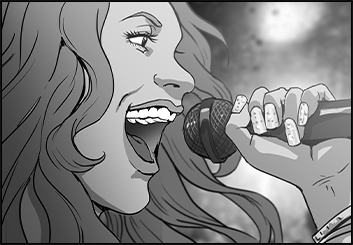 Maria Chou's People - B&W Tone storyboard art