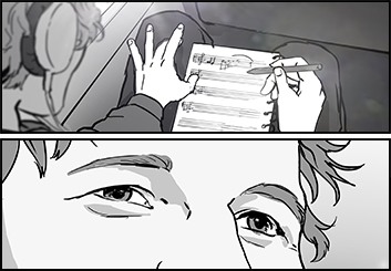 Maria Chou's People - B&W Tone storyboard art